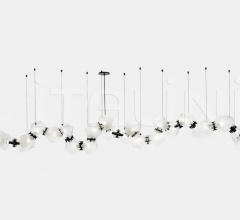 Итальянские Свет - Люстра WELLES GLASS LONG CHANDELIER 26 Итальянские Свет - Люстра WELLES GLASS LONG CHANDELIER 26 фабрика Gabriel Scott