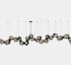 Итальянские Свет - Люстра WELLES GLASS LONG CHANDELIER 26 Итальянские Свет - Люстра WELLES GLASS LONG CHANDELIER 26 фабрика Gabriel Scott