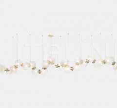 Итальянские Свет - Люстра WELLES GLASS LONG CHANDELIER 26 Итальянские Свет - Люстра WELLES GLASS LONG CHANDELIER 26 фабрика Gabriel Scott
