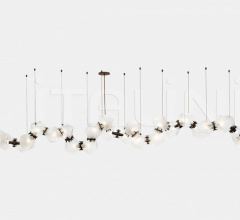 Итальянские Свет - Люстра WELLES GLASS LONG CHANDELIER 26 Итальянские Свет - Люстра WELLES GLASS LONG CHANDELIER 26 фабрика Gabriel Scott