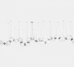 Итальянские Свет - Люстра WELLES GLASS LONG CHANDELIER 26 Итальянские Свет - Люстра WELLES GLASS LONG CHANDELIER 26 фабрика Gabriel Scott