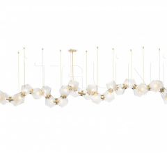Итальянские Свет - Люстра WELLES GLASS LONG CHANDELIER 26 Итальянские Свет - Люстра WELLES GLASS LONG CHANDELIER 26 фабрика Gabriel Scott