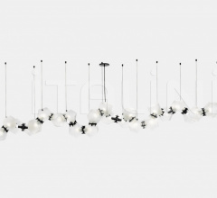 Итальянские Свет - Люстра WELLES GLASS LONG CHANDELIER 24 Итальянские Свет - Люстра WELLES GLASS LONG CHANDELIER 24 фабрика Gabriel Scott