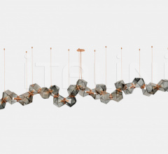 Итальянские Свет - Люстра WELLES GLASS LONG CHANDELIER 24 Итальянские Свет - Люстра WELLES GLASS LONG CHANDELIER 24 фабрика Gabriel Scott