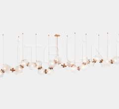 Итальянские Свет - Люстра WELLES GLASS LONG CHANDELIER 24 Итальянские Свет - Люстра WELLES GLASS LONG CHANDELIER 24 фабрика Gabriel Scott