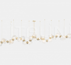 Итальянские Свет - Люстра WELLES GLASS LONG CHANDELIER 24 Итальянские Свет - Люстра WELLES GLASS LONG CHANDELIER 24 фабрика Gabriel Scott