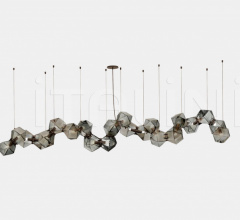 Итальянские Свет - Люстра WELLES GLASS LONG CHANDELIER 22 Итальянские Свет - Люстра WELLES GLASS LONG CHANDELIER 22 фабрика Gabriel Scott