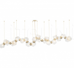 Итальянские Свет - Люстра WELLES GLASS LONG CHANDELIER 22 Итальянские Свет - Люстра WELLES GLASS LONG CHANDELIER 22 фабрика Gabriel Scott