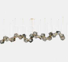 Итальянские Свет - Люстра WELLES GLASS LONG CHANDELIER 22 Итальянские Свет - Люстра WELLES GLASS LONG CHANDELIER 22 фабрика Gabriel Scott