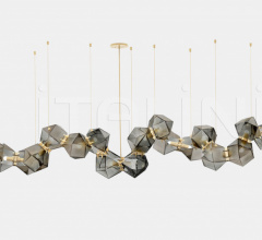 Итальянские Свет - Люстра WELLES GLASS LONG CHANDELIER 20 Итальянские Свет - Люстра WELLES GLASS LONG CHANDELIER 20 фабрика Gabriel Scott