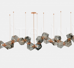 Итальянские Свет - Люстра WELLES GLASS LONG CHANDELIER 20 Итальянские Свет - Люстра WELLES GLASS LONG CHANDELIER 20 фабрика Gabriel Scott