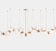 Итальянские Свет - Люстра WELLES GLASS LONG CHANDELIER 20 Итальянские Свет - Люстра WELLES GLASS LONG CHANDELIER 20 фабрика Gabriel Scott