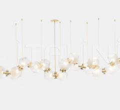 Итальянские Свет - Люстра WELLES GLASS LONG CHANDELIER 20 Итальянские Свет - Люстра WELLES GLASS LONG CHANDELIER 20 фабрика Gabriel Scott