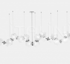 Итальянские Свет - Люстра WELLES GLASS LONG CHANDELIER 20 Итальянские Свет - Люстра WELLES GLASS LONG CHANDELIER 20 фабрика Gabriel Scott