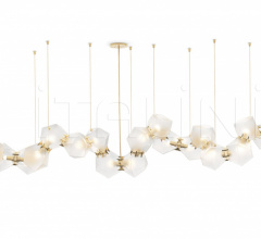 Итальянские Свет - Люстра WELLES GLASS LONG CHANDELIER 20 Итальянские Свет - Люстра WELLES GLASS LONG CHANDELIER 20 фабрика Gabriel Scott