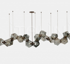 Итальянские Свет - Люстра WELLES GLASS LONG CHANDELIER 20 Итальянские Свет - Люстра WELLES GLASS LONG CHANDELIER 20 фабрика Gabriel Scott