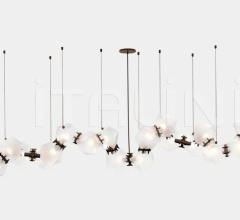 Итальянские Свет - Люстра WELLES GLASS LONG CHANDELIER 18 Итальянские Свет - Люстра WELLES GLASS LONG CHANDELIER 18 фабрика Gabriel Scott