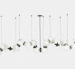 Итальянские Свет - Люстра WELLES GLASS LONG CHANDELIER 18 Итальянские Свет - Люстра WELLES GLASS LONG CHANDELIER 18 фабрика Gabriel Scott