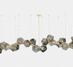 Итальянские Свет - Люстра WELLES GLASS LONG CHANDELIER 18 Итальянские Свет - Люстра WELLES GLASS LONG CHANDELIER 18 фабрика Gabriel Scott