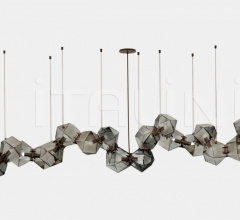 Итальянские Свет - Люстра WELLES GLASS LONG CHANDELIER 18 Итальянские Свет - Люстра WELLES GLASS LONG CHANDELIER 18 фабрика Gabriel Scott