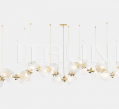 Итальянские Свет - Люстра WELLES GLASS LONG CHANDELIER 18 Итальянские Свет - Люстра WELLES GLASS LONG CHANDELIER 18 фабрика Gabriel Scott