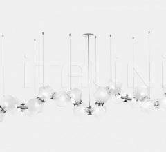 Итальянские Свет - Люстра WELLES GLASS LONG CHANDELIER 18 Итальянские Свет - Люстра WELLES GLASS LONG CHANDELIER 18 фабрика Gabriel Scott