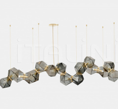 Итальянские Свет - Люстра WELLES GLASS LONG CHANDELIER 16 Итальянские Свет - Люстра WELLES GLASS LONG CHANDELIER 16 фабрика Gabriel Scott