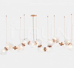 Итальянские Свет - Люстра WELLES GLASS LONG CHANDELIER 16 Итальянские Свет - Люстра WELLES GLASS LONG CHANDELIER 16 фабрика Gabriel Scott