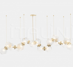 Итальянские Свет - Люстра WELLES GLASS LONG CHANDELIER 16 Итальянские Свет - Люстра WELLES GLASS LONG CHANDELIER 16 фабрика Gabriel Scott