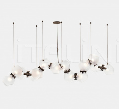 Итальянские Свет - Люстра WELLES GLASS LONG CHANDELIER 14 Итальянские Свет - Люстра WELLES GLASS LONG CHANDELIER 14 фабрика Gabriel Scott