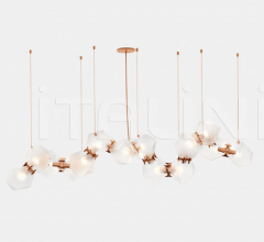 Итальянские Свет - Люстра WELLES GLASS LONG CHANDELIER 14 Итальянские Свет - Люстра WELLES GLASS LONG CHANDELIER 14 фабрика Gabriel Scott