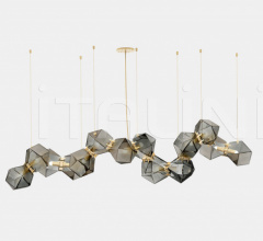 Итальянские Свет - Люстра WELLES GLASS LONG CHANDELIER 14 Итальянские Свет - Люстра WELLES GLASS LONG CHANDELIER 14 фабрика Gabriel Scott