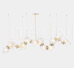 Итальянские Свет - Люстра WELLES GLASS LONG CHANDELIER 14 Итальянские Свет - Люстра WELLES GLASS LONG CHANDELIER 14 фабрика Gabriel Scott