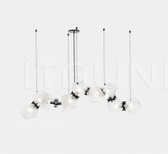 Итальянские Свет - Люстра WELLES GLASS LONG CHANDELIER 10 Итальянские Свет - Люстра WELLES GLASS LONG CHANDELIER 10 фабрика Gabriel Scott