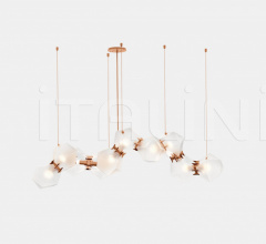 Итальянские Свет - Люстра WELLES GLASS LONG CHANDELIER 10 Итальянские Свет - Люстра WELLES GLASS LONG CHANDELIER 10 фабрика Gabriel Scott