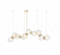 Итальянские Свет - Люстра WELLES GLASS LONG CHANDELIER 10 Итальянские Свет - Люстра WELLES GLASS LONG CHANDELIER 10 фабрика Gabriel Scott