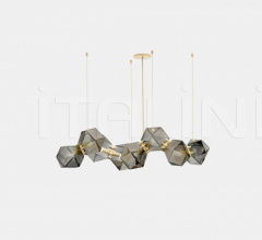 Итальянские Свет - Люстра WELLES GLASS LONG CHANDELIER 8 Итальянские Свет - Люстра WELLES GLASS LONG CHANDELIER 8 фабрика Gabriel Scott