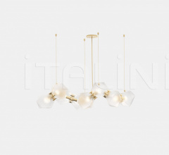 Итальянские Свет - Люстра WELLES GLASS LONG CHANDELIER 8 Итальянские Свет - Люстра WELLES GLASS LONG CHANDELIER 8 фабрика Gabriel Scott