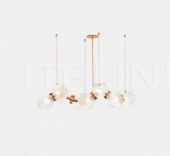 Итальянские Свет - Люстра WELLES GLASS LONG CHANDELIER 8 Итальянские Свет - Люстра WELLES GLASS LONG CHANDELIER 8 фабрика Gabriel Scott