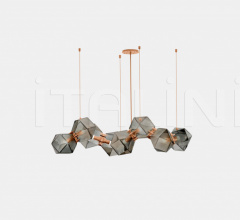 Итальянские Свет - Люстра WELLES GLASS LONG CHANDELIER 8 Итальянские Свет - Люстра WELLES GLASS LONG CHANDELIER 8 фабрика Gabriel Scott