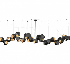 Итальянские Свет - Люстра WELLES STEEL LONG CHANDELIER 30 Итальянские Свет - Люстра WELLES STEEL LONG CHANDELIER 30 фабрика Gabriel Scott