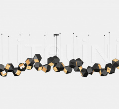 Итальянские Свет - Люстра WELLES STEEL LONG CHANDELIER 28 Итальянские Свет - Люстра WELLES STEEL LONG CHANDELIER 28 фабрика Gabriel Scott