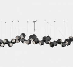 Итальянские Свет - Люстра WELLES STEEL LONG CHANDELIER 28 Итальянские Свет - Люстра WELLES STEEL LONG CHANDELIER 28 фабрика Gabriel Scott