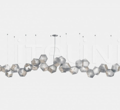 Итальянские Свет - Люстра WELLES STEEL LONG CHANDELIER 24 Итальянские Свет - Люстра WELLES STEEL LONG CHANDELIER 24 фабрика Gabriel Scott