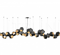 Итальянские Свет - Люстра WELLES STEEL LONG CHANDELIER 24 Итальянские Свет - Люстра WELLES STEEL LONG CHANDELIER 24 фабрика Gabriel Scott