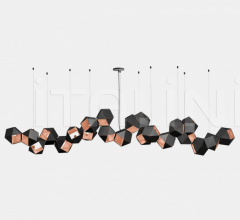 Итальянские Свет - Люстра WELLES STEEL LONG CHANDELIER 22 Итальянские Свет - Люстра WELLES STEEL LONG CHANDELIER 22 фабрика Gabriel Scott