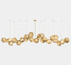 Итальянские Свет - Люстра WELLES STEEL LONG CHANDELIER 22 Итальянские Свет - Люстра WELLES STEEL LONG CHANDELIER 22 фабрика Gabriel Scott