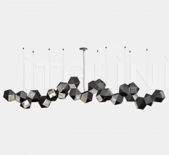Итальянские Свет - Люстра WELLES STEEL LONG CHANDELIER 22 Итальянские Свет - Люстра WELLES STEEL LONG CHANDELIER 22 фабрика Gabriel Scott