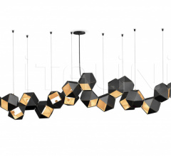 Итальянские Свет - Люстра WELLES STEEL LONG CHANDELIER 18 Итальянские Свет - Люстра WELLES STEEL LONG CHANDELIER 18 фабрика Gabriel Scott