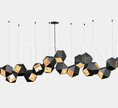 Итальянские Свет - Люстра WELLES STEEL LONG CHANDELIER 18 Итальянские Свет - Люстра WELLES STEEL LONG CHANDELIER 18 фабрика Gabriel Scott